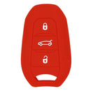 Car Key Protive Cover Holder for BUICK Flip Smart 3 Buttons Remote Key Fob  Red