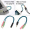 2pcs 3.5mm Male to Female 1 to 2 Plugs Y Splitter Cord for Laptop Cellphone