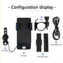 Bicycle Power Bank Phone Rack Holder w/Headlight Speaker (Blue 2000mAh)