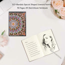 DIY Mandala Special Shaped Diamond Painting 50 Pages A5 Notebook Sketchbook