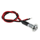 8mm Waterproof LED Battery Alternator Warning Light Lamp Dash Panel Red