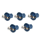 5pcs 12V 1.2W T5 Halogen Car Gauge Bulbs for Dash Instrument Light Blue