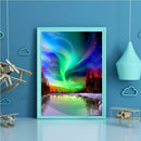 5D DIY Full Drill Diamond Painting Aurora Scenery Embroidery Work (01)