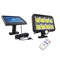 160 LED Solar Wall Light Remote Control Motion Sensor Yard Security Lamp