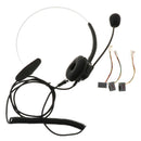 2 Pack Hands-Free Call Center Noise Cancelling Corded Monaural Headset Headphone