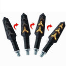 Amber Motorcycle Turn Signals LED Lamp Tail Light Blinker Stop Brake I9T5 X U4Z6