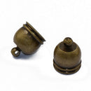 30pcs Leather Cord End Bead Cap Tip Jewelry Findings Necklace DIY Making