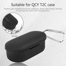 Soft Silicone Earphone Case Anti-shock Protective Cover for QCY T2C (Black) A