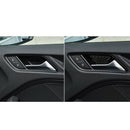 for Audi A3 S3 8V 2014 - 2019 Carbon Fiber Car Interior Front Rear Door Han