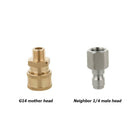 G1/4 Quick Release Coupler Male Female Connector for Pressure Washer Gun