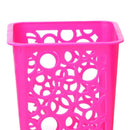 4Pcs Plastic Hollow Square Pencil Holder Pen Pot Office Desk Organizer Container