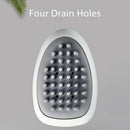 2Pcs Massage Hair Brush, Soft Rubber Head Scalp Massager, Shampoo Shower Br