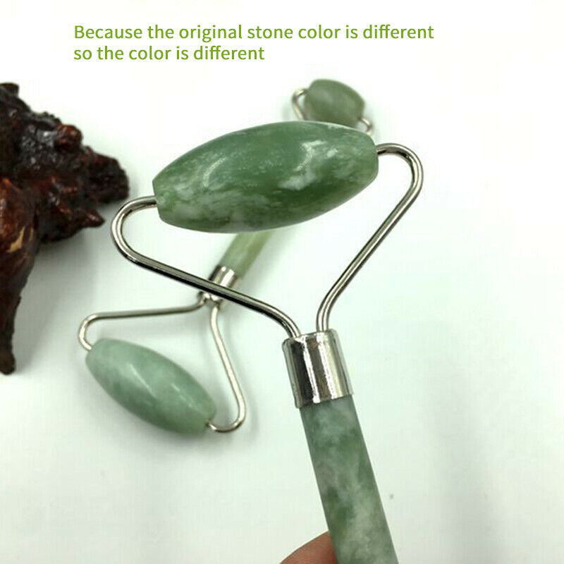 1PCS Natural Facial Beauty Massage Tool Jade Wheel Face Massager Relaxation D9Y9