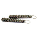 2x Paracord Strap Rope Keyring Keychain Key Chain Ring Key Fob Surviva HZI