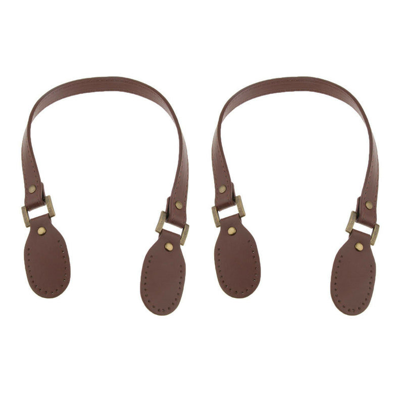 4PCS Bag Handle Handbag Strap Replacements DIY Bag Accessories Black+Brown