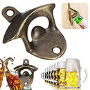 3pcs Wall Mounted Beer Wine Bottle Cap Catcher Bar Mountable Zinc alloy Ope C3K4
