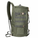 Large Fishing Tackle Backpack Cylindrical Fishing Gear Bags (Army Green) A