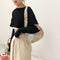 Women Handbag Newspaper Top-Handle Pillow Fashion Leather Cylinder Shoulder Bags