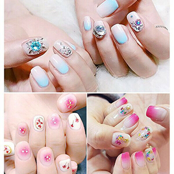 Nail Art Brush, Dual Tipped Ombre Nail Art Sponge Brush for DIY Gradient Bl D4G3