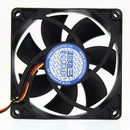 Mute 80mm Computer PC Case 3/4 Pin Cooling Fan with Screw Pad for PC CUP