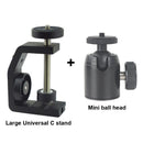 Multifunctional Aluminum Clip UNC1/4 Inch Screw Universal C Stand Clamp For