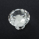 10Pcs Crystal Glass Cabinet Knob Diamond Shape 30mm Drawer Cupboard Handle Z
