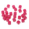 50 Pieces Opaque Blank Dice D6 for D&D RPG MTG Party Games Green + Rose Red