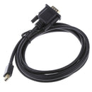1.8M  Port Compatible Mini DP to VGA Male to Male Cable Adapter