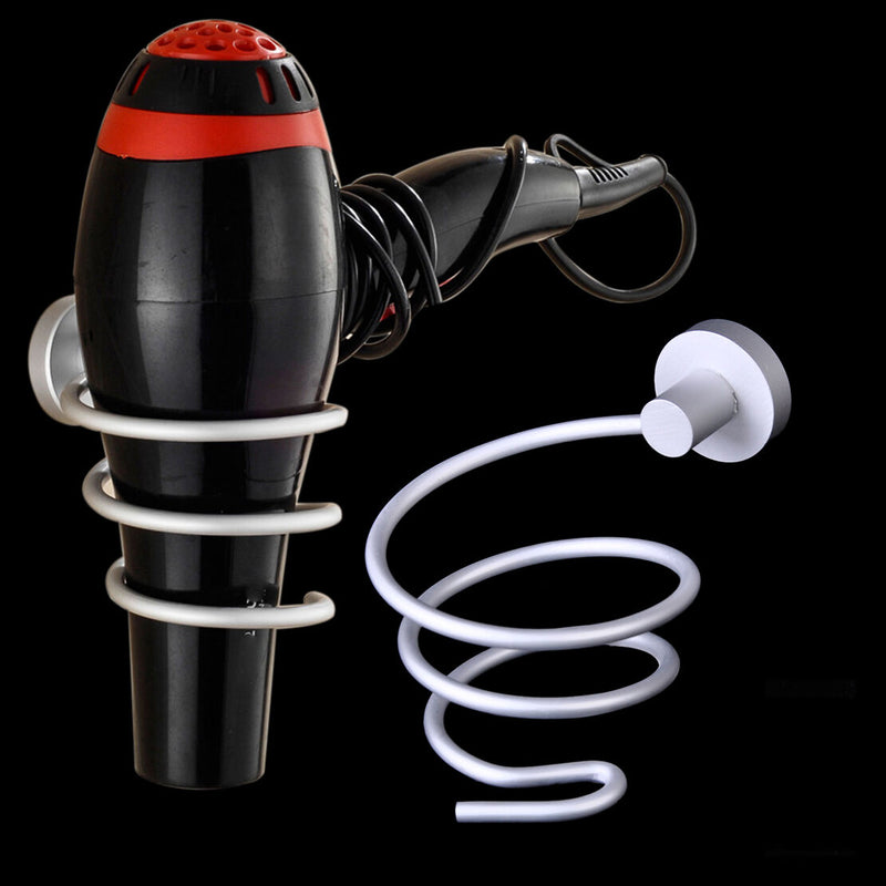 Aluminum Wall Mounted Hair Dryer Drier Holder Hang Stand Bathroom Salon Barbers