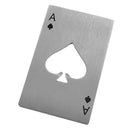 Poker Ace Of Spades Bar Soda Bottle Cap Beer Stainless Steel Bottle Opener