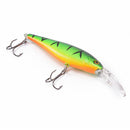 1pcs 11cm 10.5g minnow fishing lures plastic baits hard lures fishing hooks 8