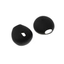 2 Pairs Silicone Earbuds Cover Eartips Protective Caps for Airpods Black + White