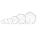 Silicone Stretch Lids,12 Pack Reusable Durable And Expandable Lids To Keep  P4I3