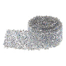 1 Yard Bling Crystal Rhinestone Applique Trims Iron on for Bridal Belt Dress