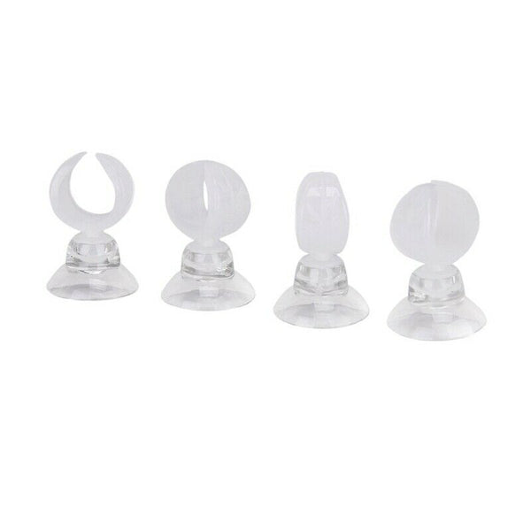 4pcs Suction Cups + 4pcs Clips for Aquarium Water Pipe/Heating Rod/Glass Ai Q6B7