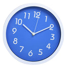 25cm Super Quite Clock Non Ticking Quartz Wall Clock Home Decor Blue