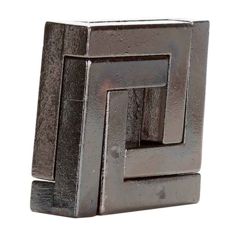 Alloy Square Lock Puzzle Brain Tester Iq Test Kids Adults Intelligent Toys  L6L3