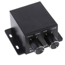 Universal Car Dash Audio Amplifier Bass RCA Level Volume Control Knob (Black)