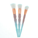 3pcs Diamond Pink Gradient Green Makeup Brush A