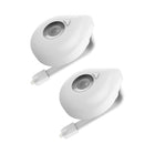 2PACK, LED Toilet 8 Colors Bathroom Night Light Motion Activated Seat Sensor