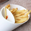 Self Stand 2 in 1 French Fry Cone with Dipping Cup Potato Tool Tableware Fr