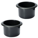 Recessed Black Boat Plastic Cup Drink Beverage Can Holder Marine Car RV New Tool