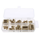 50 Pieces Bullet Shape Brass Fishing Tackle Box Set Fishing Lures Kit