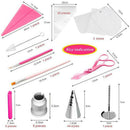 83Pcs Pastry Flower Icing Piping Nozzle Cake Decor Tips Baking Cupcake Tool  Hn