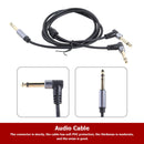 6.35mm Stereo Male to Dual Right Angle 6.35mm Male Y Splitter Cable 59 inch