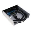 5.25'' Optic Front Panel USB Hub With Dual USB2.0 2Ports &HD AUDIO port 9Pin