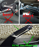 Car Accessory Carbon Fiber Style Hand Brake Protector Decoration Cover Universal