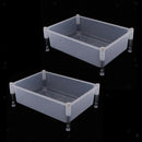 2 Pieces Detachable And Stackable Turtle Tank, Creative Design, Made Of High