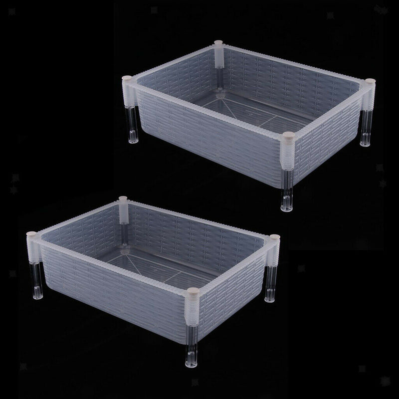 2 Pieces Detachable And Stackable Turtle Tank, Creative Design, Made Of High