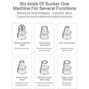 Electric Facial Skin Care Pore Blackhead Remover Cleaner Acne 6 Vacuum Suck Y9I9